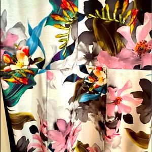 Five Panel Two-Tone XS Dress - Floral in Front, Navy in Back